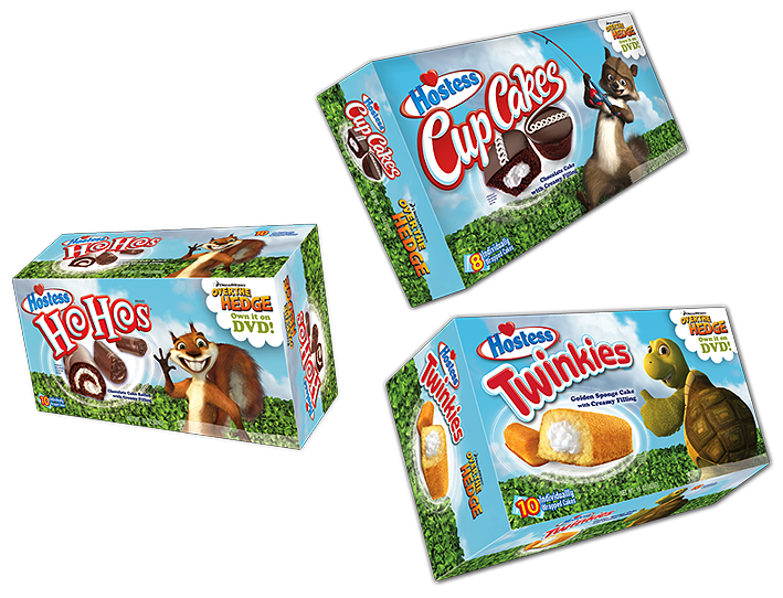 Hostess Snack Cake Packaging
